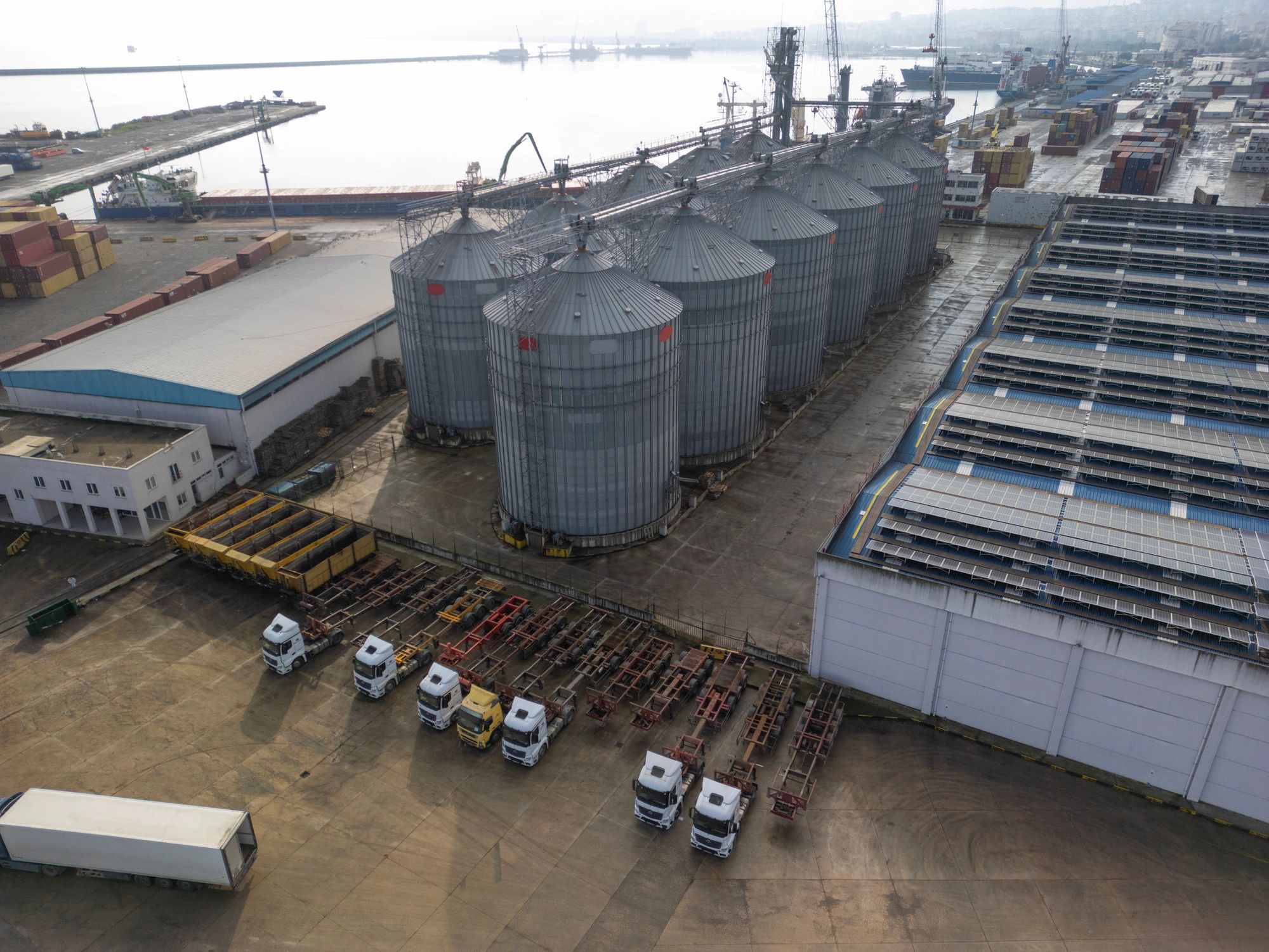 Industrial port and logistics infrastructure supporting export supply
